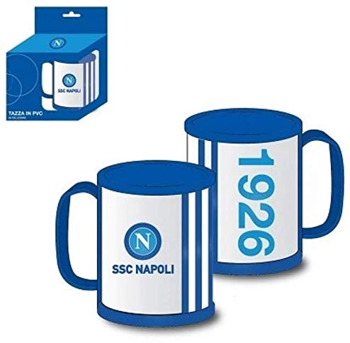 ssc napoli Mg04Np, Tazza Nessun Genere, Bianco/Azzurro/Blu, 1 unità (Confezione da 1)