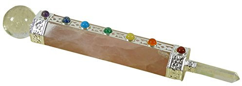 Reikiera Rose Baguette De Quartz Reiki Guerison Pierres Precieuses Sept Chakras Equilibre Spirituel