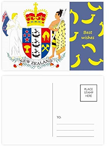 Postkarten-Set mit Nationalemblem von Neuseeland, 20 Stück