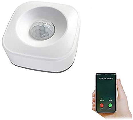 Smarthai - Sensor de movimiento inalámbrico WiFi Smart Home PIR detector de movimiento compatible con TUYA/Smart Life App