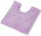 LuxKosox Luxus Shaggy WC-Vorleger U-Form Kontur Teppiche für Bad, weich und bequem, maximale Saugfähigkeit, trocknet schnell, rutschfest, maschinenwaschbar 20 x 20 Lavendel