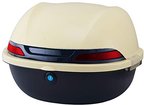 YZJJ Universal Motorrad Motorrad Roller Heckgepäck Topcase Motorrad Topbox, Heckkoffer Kofferraum Gepäckaufbewahrung Hardcase Heckträger Abschließbar für Roller Motorrad