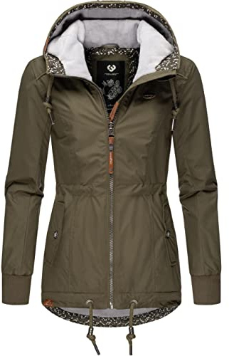 Ragwear Damen Winterjacke Outdoorjacke wasserdicht mit Kapuze YM-Danka Olive21 Gr. M