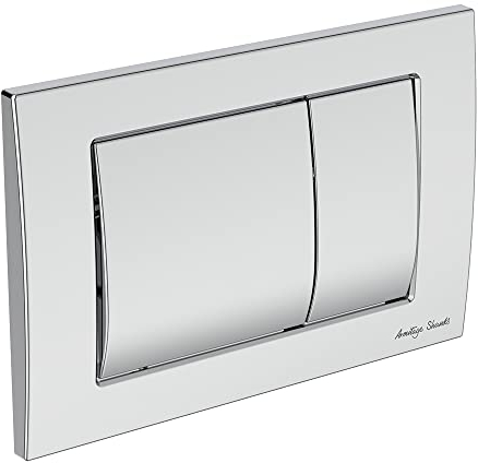 Ideal Standard S0858AA Septa Pro M1 Toilet Flush Plate, Chrome