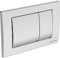 Ideal Standard S0858AA Septa Pro M1 Toilet Flush Plate, Chrome