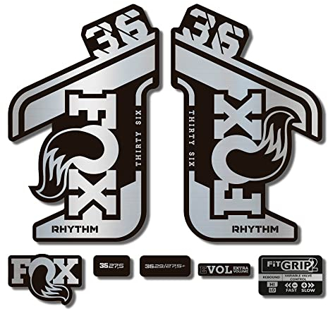 Adesivi compatibili con forcella bici Fox 36 Rhythm 2021