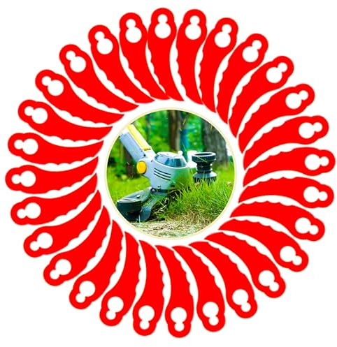 Cordless Grass Strimmer/Edger Accessories, 40 double fly leaf blades，For vivianus Garden brush cutter Grass Trimmers