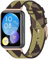MIJOBS Nylon Armbänder für Huawei Watch Fit 2 Ersatzarmband Huawei Watch Fit 2/Active/Elegant/Classic Armband mit Edelstahl Metall Schließe Armband im Gestreiften Design Nylon Uhrenarmband