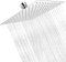 Large Shower Head, 10 Inch 360° Adjustable Angle Square Shower Head, Universal High-Pressure Rainfall Shower Heads for Bathroom, Replacement Rain Shower Heads for Bathroom