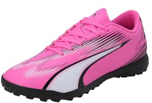 Puma Unisex Adults Ultra Play Tt Soccer Shoes, Poison Pink-Puma White-Puma Black, 10.5 UK