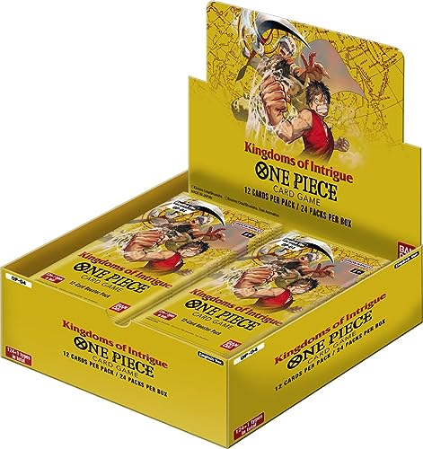 One Piece Trading Card Game – Kingdoms of Intrigue (OP04) – Display (24 Booster Packs) – Inglés – Embalaje original + HeartForCards® Versandschutz