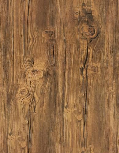 Timeet Wood Effect Peel and Stick Wallpaper 60x300cm Brown Wood Self Adhesive Vinyl Sticky Back Wallpaper Vintage Furniture Sticker Wood Grain Vinyl Wrap Removable Contact Paper Decorative Film