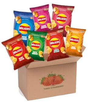 Walkers Variety Snack Pack, 14 Bags of 7 Crisp Flavours, 32.5g Bags