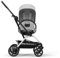 CYBEX Eezy S-TWIST +2 V2 Kinderwagen mit 360° drehbarem Sitz für Säuglinge ab 6 Monaten – Kompatibel mit Cybex Autositzen, Nebelgrau