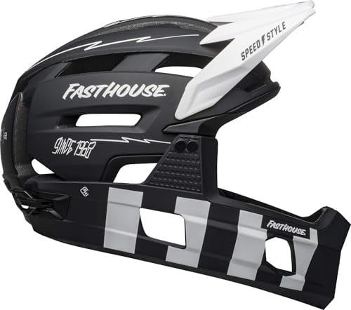 Bell Super Air R Spherical MTB Fahrrad Helm Fasthouse matt schwarz 2025: Größe: L (58-62cm)