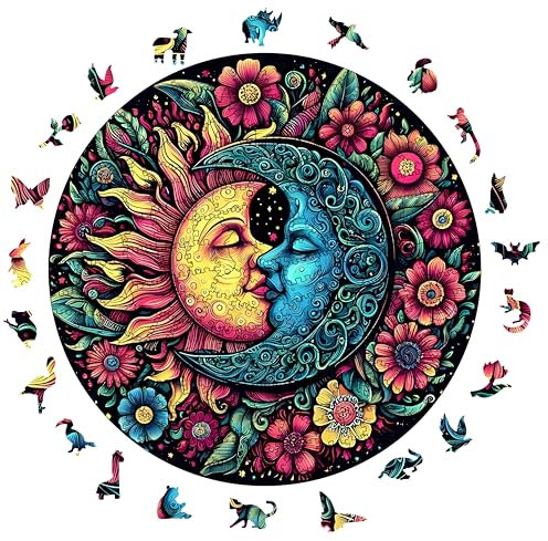 Wooden Puzzles for Adults, 200 pcs Wooden Jigsaw Puzzles for Adults, Adults And Children Shaped Unique Puzzle, Jigsaw Puzzle for Kids 12+ and Adults, Wooden Puzzles for Home Decoration
