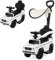 GOPLUS 3 in 1 Mercedes Benz Rutschauto, Schiebewagen mit Schiebegriff, verstellbarem Sonnendach, Schutzgeländer, Hupe & Motorengeräusch, Kinderspielzeug für Kinder ab 1 Jahr (Weiß)