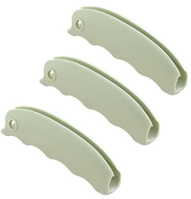 GisWell 3 Stück Lebensmittels Tasche Halter Griff, Silikonhalter Weicher Taschengriff für Einkaufstaschen und Handtaschen Mehrzweck