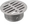 Yhenlovtt Edelstahl-Bodenablauf, Edelstahl-Duschablauf-Set, Duschablauf, Haarsieb, Outdoor-Dachbodenablauf, für den Außenbereich, Balkon, Boden, Garten (83 mm)