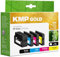 KMP Gold Tintenpatrone passend für HP 963XL Multipack (3YP35AE) mit OEM-Parts und Chip - für HP OfficeJet Pro 9010, 9012, 9013, 9014, 9015, 90... etc.