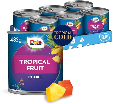 Dole Tropical Fruit Mix with Tropical Gold Pineapple in Juice Can 6 x 432g
