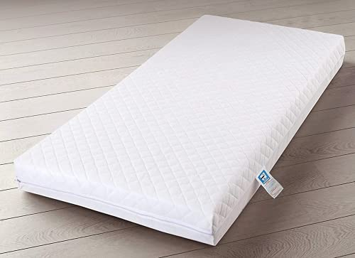 Night Comfort Eco-Breathable Ultra Fiber Waterproof Baby & Toddler Quilted Cot Mattress (120x60x5cm)