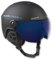 Black Crevice Skihelm Arlberg mit 2 Visier, Black/Blue, S