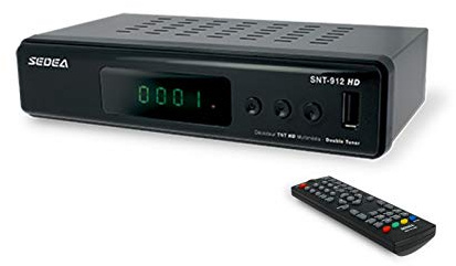 sedea Récepteur TNT Terrestre HD Double Tuner Boitier TV multimédia multilingue