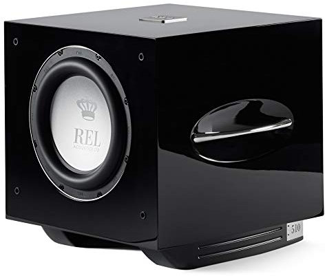 REL Acoustics S/510 Subwoofer, compatibile con Airship, laccato nero