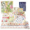Lychii Scrapbook Zubehör Set, 354 Stück Bullet Journal Sticker Set mit A6 Notizbuch, Washi Tape, Sticker, Scrapbook Papier, für Kinder DIY, Geburtstagsgeschenk, Kindertag Geschenk (Pflanzenthema)