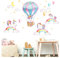 Little Deco Wandtattoo Einhörner mit Regenbogen & Heißluftballon DL532 L - 143 x 84 cm (BxH)