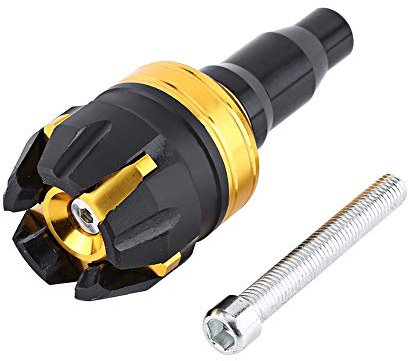 Paratelaio per moto, Nuovo kit per paratelaio per moto, Protezione anticaduta, Cappucci antiurto Lega di alluminio CNC(Oro)