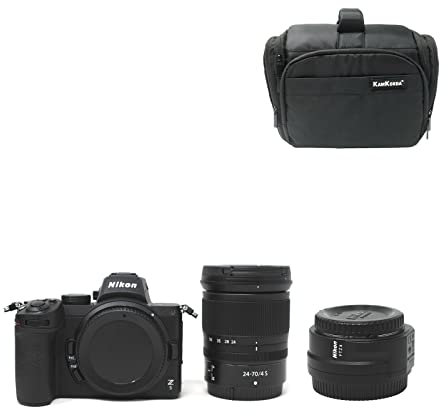 KamKorda Camera Bag + Z5 Mirrorless Digital Camera Body Only + Z 24-70mm f/4 S Lens + FTZ II Mount Adapter, 20.9MP DX-Format CMOS Sensor, UHD 4K and Full HD Video Recording + 2 Year Warranty