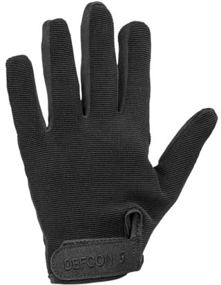 Trischitti Defcon 5 Schießhandschuhe, leicht, Schwarz (XL)