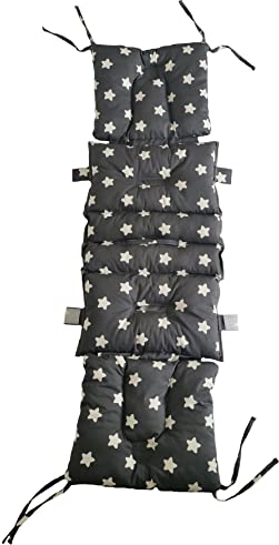 Bollermatz Bollerwagenmatte - passend für Bebepram S6 und Zertifiziert nach Öko-Tex Standard 100 (Babystandard) (Sitzkissen, Einlage, Matte für Bollerwagen)