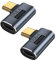 Seminer USB C 90 Degree Angled Adapter (2 Pack) - Compatible for Samsung, MacBook and More USB-C Devices