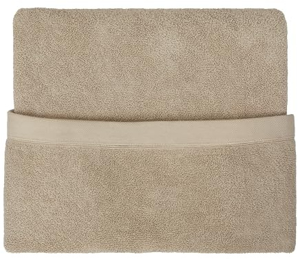 Drift Home - Natural Hand Towel (50 x 90cm) - Soft & Absorbent 600GSM Premium - Sustainable Cotton (BCI) - Recycled Bottles - Ideal for Bathroom, Gym, or Guests