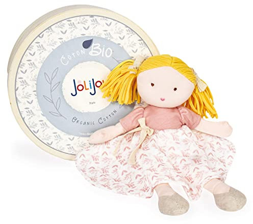 Jolijou - Les Joliflores – Stoffpuppen aus Bio-Baumwolle – Kamelien – Rosa – JJ6026