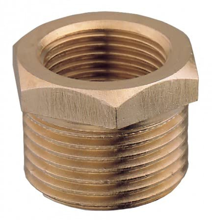 Reduktion M- F (männlich - weiblich) aus Messing - Fittings für Sanitärsysteme - Gartenbau Nautische Sanitärinstallation (3/8X1/8)