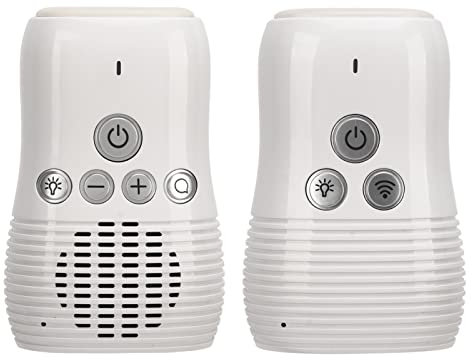 Monitor de Bebé con Audio, Monitor de Bebé con Audio Inalámbrico de 2,4 GHz, Monitor de Cuidado del Bebé con Intercomunicador Bidireccional con Luz Nocturna 100-240V(EU Plug)