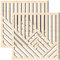 Homoyoyo 2 Pièces Autocollant Mural Décoration Murale Médaillon en Bois Mur Sculpté Panneau Mural Sculpture en Bois Stickers Muraux pour Chambre Tenture en Bois Bureau Ménage Bois Décoratif