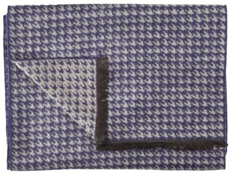 Swole Panda Bamboo Scarf Blue Houndstooth