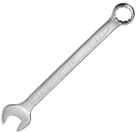 WOLFPACK LINEA PROFESIONAL Llave Combinada Plus 15x15 Acero Cromo Vanadio DIN 3113. Llave Doble Boca, Llave Fija, Llave Estrella