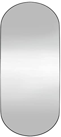vidaXL Wandspiegel Flurspiegel Spiegel Hängespiegel Dekospiegel Schminkspiegel Kosmetikspiegel Wohnzimmer Garderobe 25x60cm Glas Oval