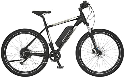 FISCHER E-Mountainbike MONTIS EM 1726, Elektrofahrrad für Damen und Herren, RH 48 cm, Heckmotor 45 Nm, 48 V Akku, Schwarz
