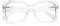 DOOViC Lesebrille Damen Grosser Rahmen Transparent 1.75 mit Blaulichtfilter Computerbrille Lesehilfe mit Stärke