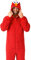 OppoSuits Adult Unisex Elmo Onesie - Sesamstraße Einteiliger Schlafanzug - Lose Passform - Inklusive Taschen - Rot