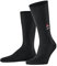 FALKE Herren Socken Airport M So Wolle Baumwolle einfarbig 1 Paar, Schwarz Black 3000 Santa Chimney, 43-44
