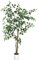 Leflos 150cm árbol de ficus Artificial para Uso en Interiores, Plantas Tropicales Artificiales en macetas Blancas, Hermosa decoración del hogar y Regalo de inauguración de la casa