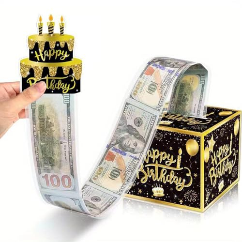 Geldgeschenk Happy Birthday Geschenkbox Geldgeschenke Geburtstag Diy Geldgeschenkbox Geld Geschenke Box Mystery Box Puzzlebox Verpackung Für Freunde Kinder Und Erwachsene Geld Rolle Überraschungsbox